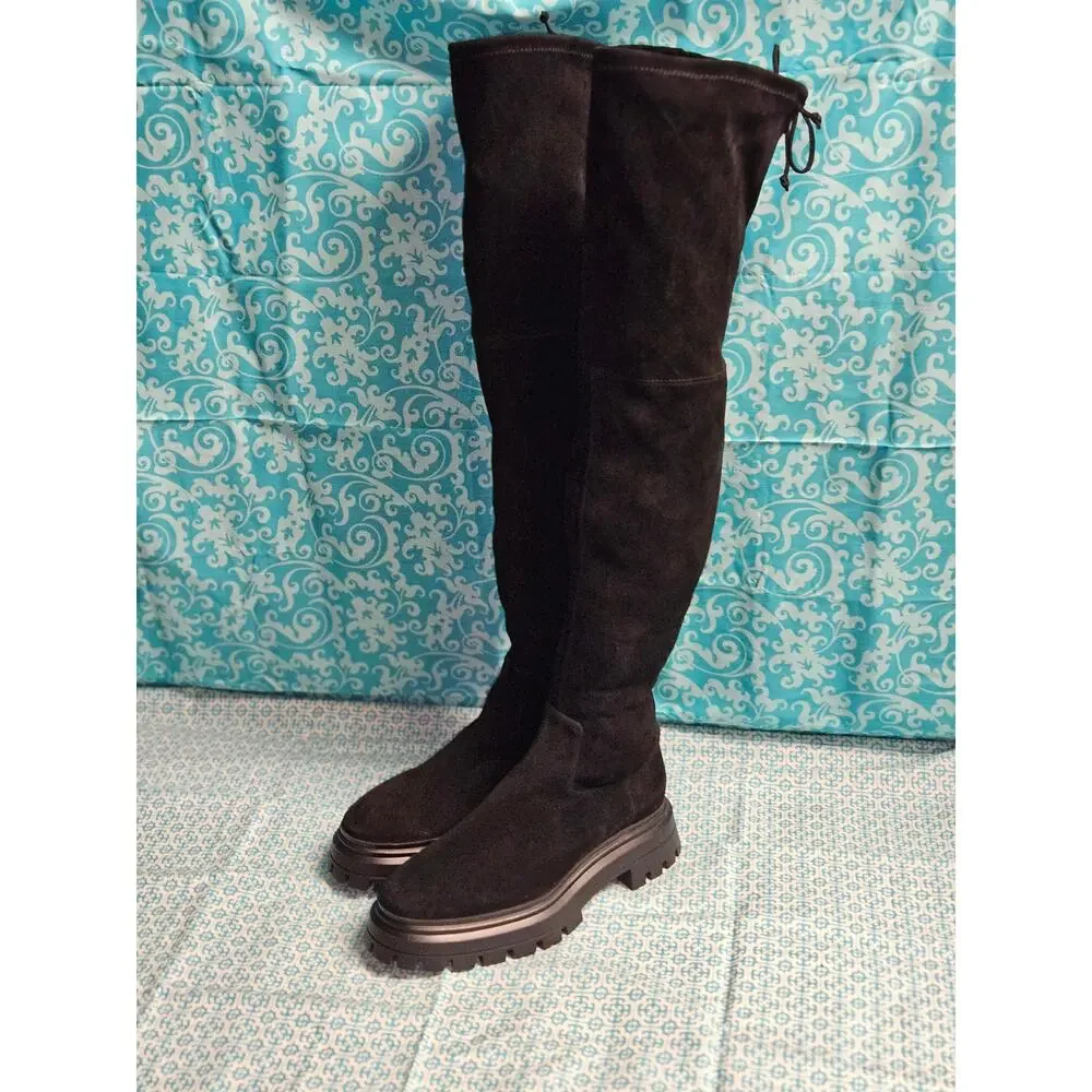 Stuart Weitzman Bedfordland Suede Over-The-Knee Boots Size 9 NWOT